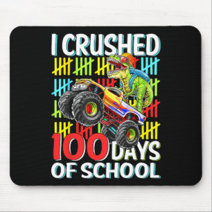 100 dagen School T-Rex Monster Truck 100th Day O Muismat