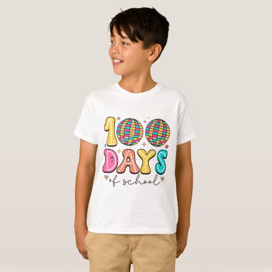 100 dagen school t-shirt (Voorkant volledig)
