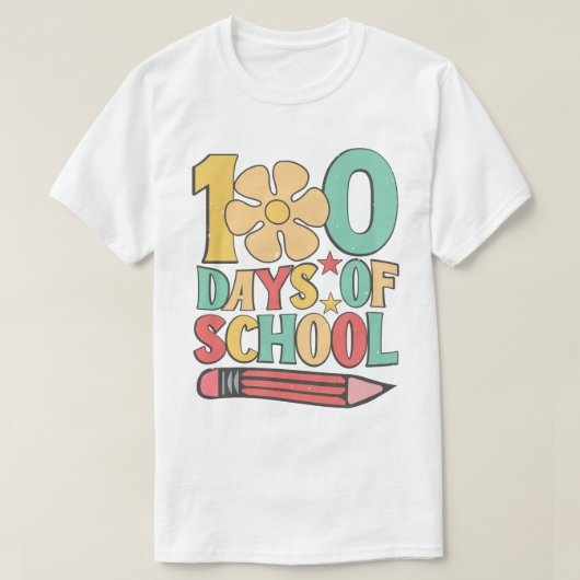 100 dagen school t-shirt (Design voorkant)