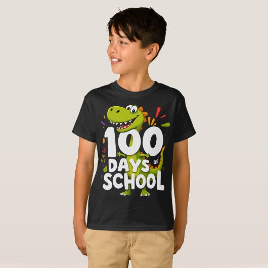 100 dagen school t-shirt (Voorkant volledig)