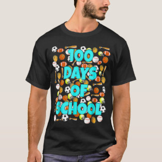 100 dagen school T voor kinderen of leerkrachten S T-shirt
