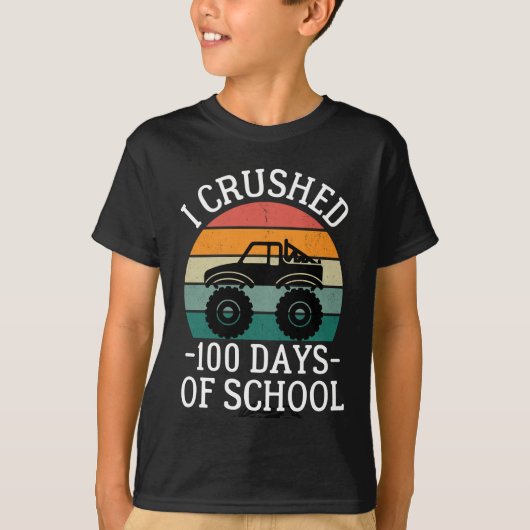 100 dagen school, terug naar school T-Sh T-shirt (Voorkant)