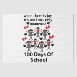 100 dagen school tissuepapier