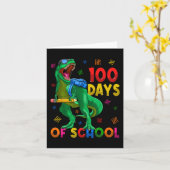 100 dagen school Trex 100ste dag school 100 da Kaart (Gele Bloem)