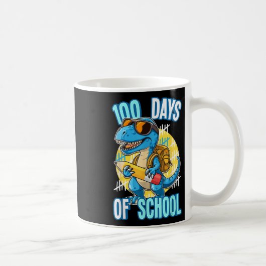 100 dagen School Trex 100ste dag School Dino Koffiemok (Rechts)