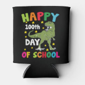 100 dagen school Trex 100ste dag van school Blikjeskoeler (Voorkant)