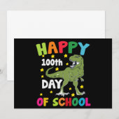 100 dagen school Trex 100ste dag van school Kaart (Voorkant / Achterkant)