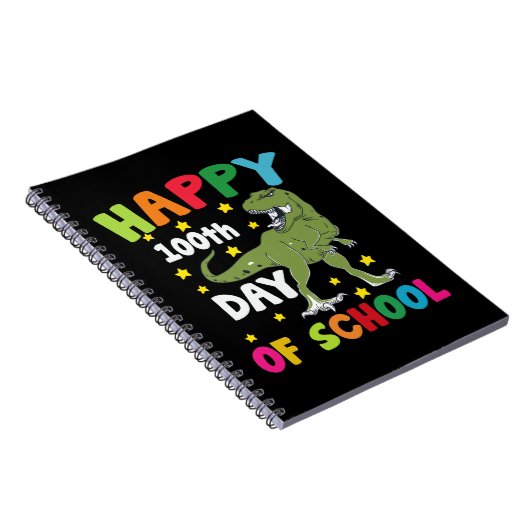 100 dagen school Trex 100ste dag van school  Notitieboek (Rechterzijde)