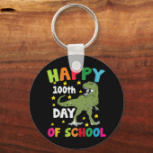 100 dagen school Trex 100ste dag van school Sleutelhanger (Voorkant)