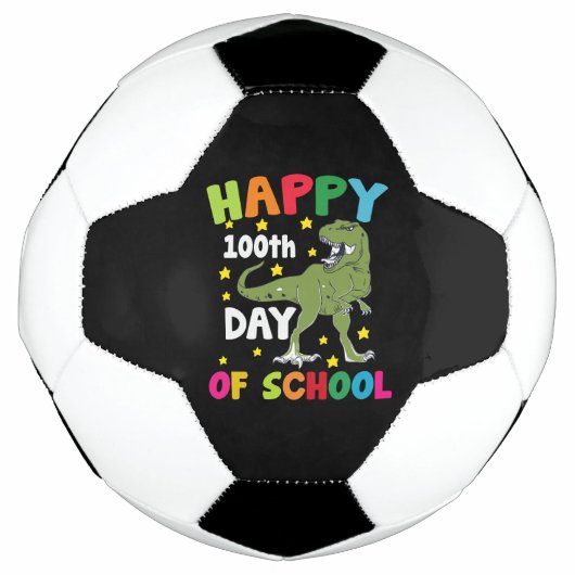 100 dagen school Trex 100ste dag van school  Voetbal (Voorkant)