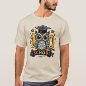 100 dagen school uil T-shirt (Voorkant)