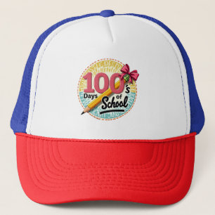 100 dagen school   Vier leren en groei Trucker Pet