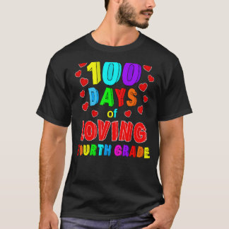 100 dagen school vierde klas lieve leraar kind t-shirt