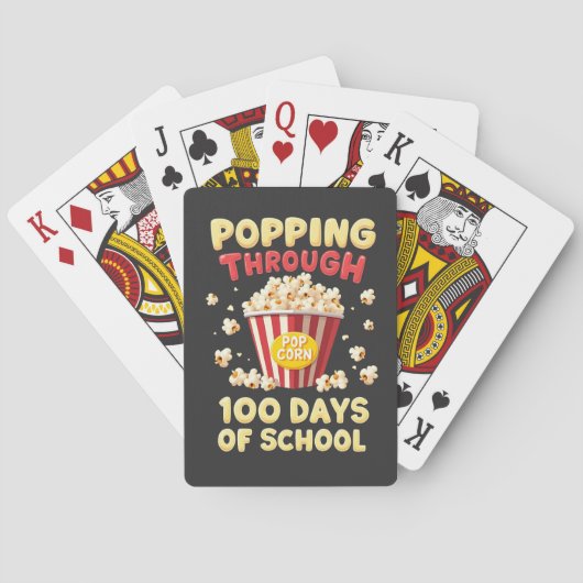 100 dagen school vieren pokerkaarten (Achterkant)