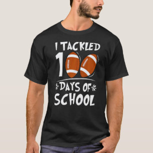 100 dagen school voetbal leraar kinderen 100ste da t-shirt