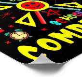 100 dagen school voltooid 100th dag gaming spel poster (Hoek)