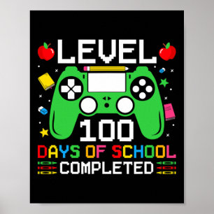 100 dagen school voltooid Gaming Peuter Boy Poster