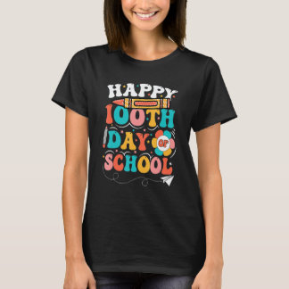 100 dagen school voor juf kinderen gelukkige 100e t-shirt