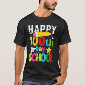 100 dagen school voor juf kinderen gelukkige 100st t-shirt