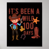 100 dagen school voor Kinder Westerne cowboy Poster (Voorkant)