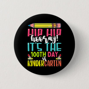100 dagen school voor kinderen, jongens en meisjes ronde button 5,7 cm