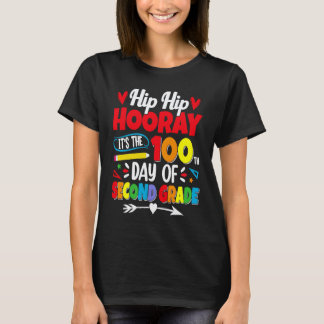 100 dagen school voor kinderen jongens tweede klas t-shirt