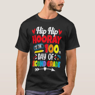 100 dagen school voor kinderen jongens tweede leer t-shirt