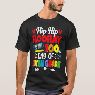 100 dagen school voor kinderen jongens zesde leerj t-shirt