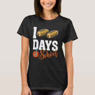 100 dagen school voor kinderen voetbal student les t-shirt