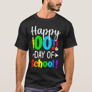 100 dagen school voor leerkinderen Gelukkige 100e T-shirt