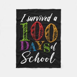 100 dagen school voor leraar en student fleece deken