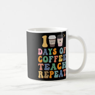 100 dagen school voor leraar koffie liefhebber koffiemok