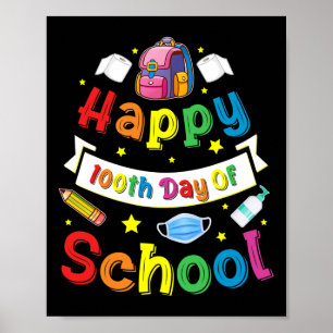 100 dagen school voor leraren en studenten gift poster