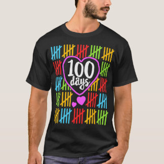 100 dagen school voor leraren vrouwen tellen t-shirt