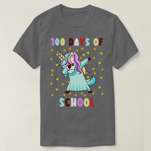 100 dagen school voor meisjes t-shirt (Design voorkant)