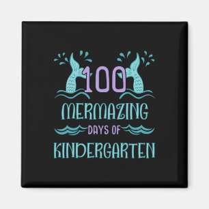 100 dagen school voor meisjes zeemeermin kleutersc magneet