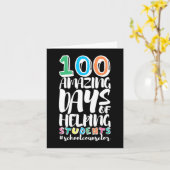 100 dagen school voor schooladvies kaart (Gele Bloem)