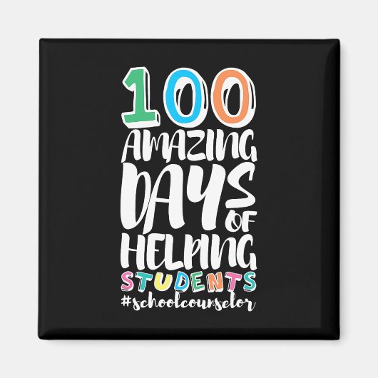 100 dagen school voor schooladvies magneet (Voorkant)