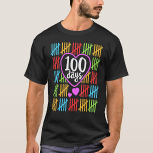 100 dagen school voor vrouwelijke leerkrachten tel t-shirt