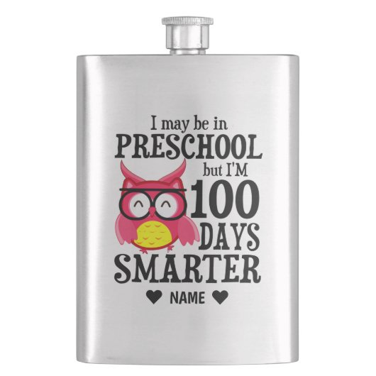 100 dagen school - voorschoolse school flacon (Voorkant)