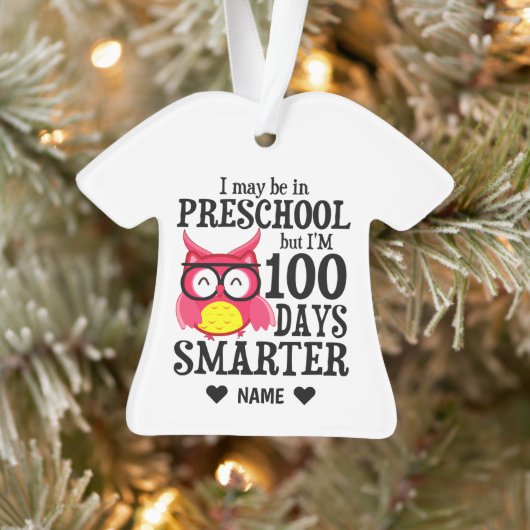 100 dagen school - voorschoolse school ornament (Boom)