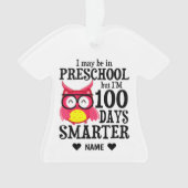 100 dagen school - voorschoolse school ornament (voorkant)