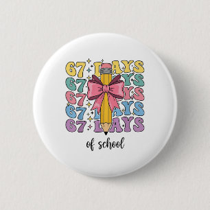 100 dagen school vrachtwagen 67ste dag van school  ronde button 5,7 cm