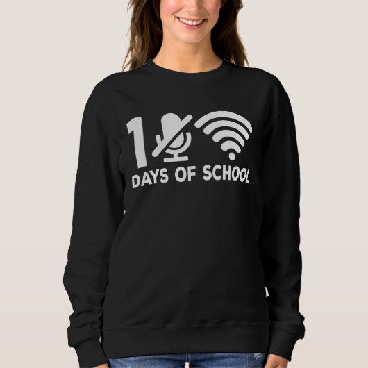 100 dagen school wifi dempen microfoon virtuele le trui (Voorkant)