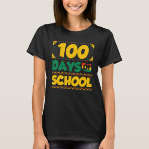 100 dagen school Zwarte Geschiedenis Maand Thema L T-shirt