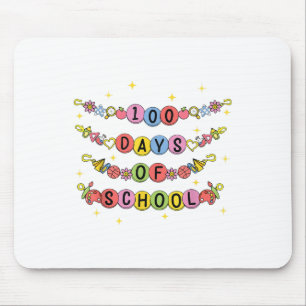 100 dagen schoolarmband 100e dag meisjes Kinder Muismat