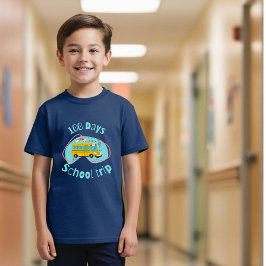 100 dagen schoolavontuur: niveau 100 voor jongens t-shirt