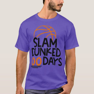 100 dagen schoolbal Slam Dunked 100 dagen T-shirt