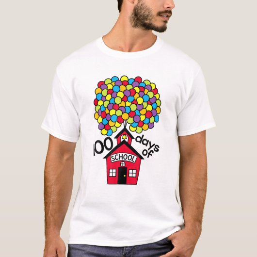 100 dagen schoolballonnen t-shirt (Voorkant)