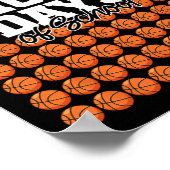 100 dagen schoolbasketbal 100e dag schoolthee poster (Hoek)
